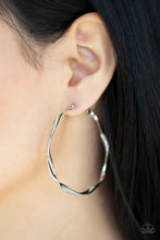 Load image into Gallery viewer, Radiantly Warped - Silver earrings
