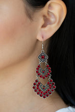 Load image into Gallery viewer, All For The GLAM - Red earrings
