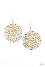 Load image into Gallery viewer, MANDALA Effect - Yellow earrings
