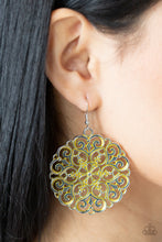 Load image into Gallery viewer, MANDALA Effect - Yellow earrings
