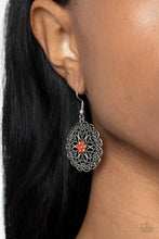 Load image into Gallery viewer, Flower Shop Sparkle - Orange earrings
