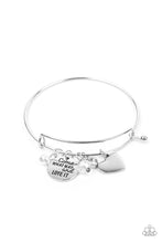 Load image into Gallery viewer, Come What May and Love It - White bracelet
