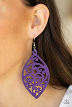 Load image into Gallery viewer, Coral Garden - Purple earrings
