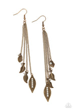 Load image into Gallery viewer, Chiming Leaflets - Brass earrings
