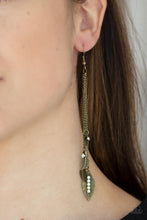 Load image into Gallery viewer, Chiming Leaflets - Brass earrings
