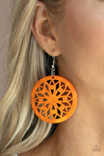 Load image into Gallery viewer, Ocean Canopy - Orange earrings
