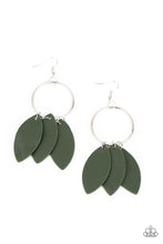 Load image into Gallery viewer, Leafy Laguna - Green earrings
