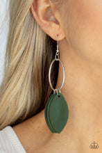Load image into Gallery viewer, Leafy Laguna - Green earrings

