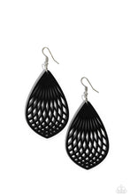 Load image into Gallery viewer, Caribbean Coral - Black earrings
