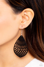 Load image into Gallery viewer, Caribbean Coral - Black earrings
