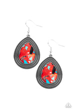 Load image into Gallery viewer, Terrazzo Tundra - Red earrings
