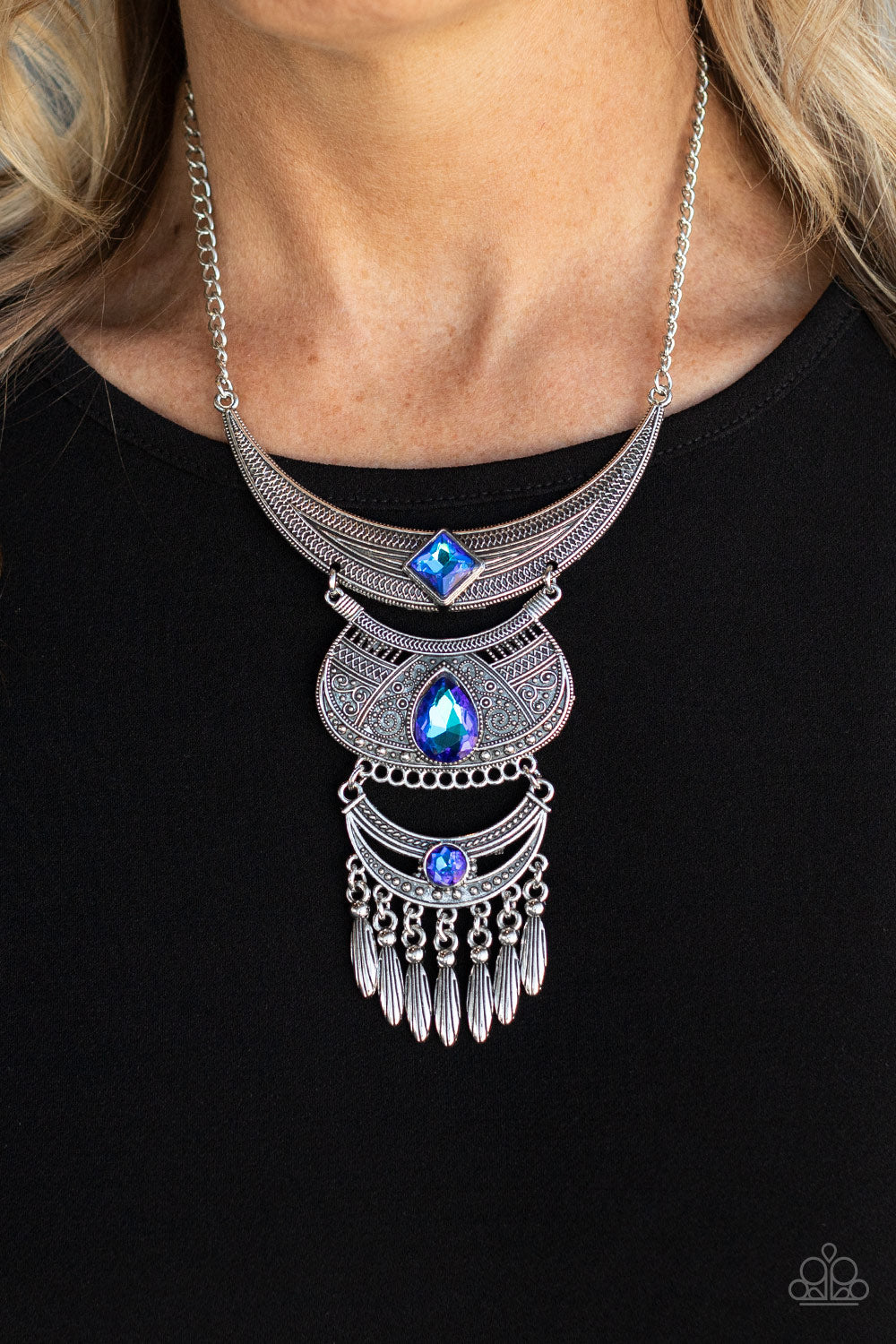 Lunar Enchantment - Blue necklace