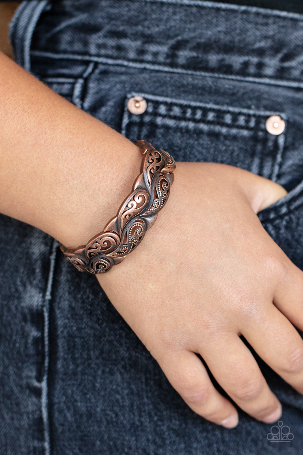 Paisley Portico - Copper bracelet