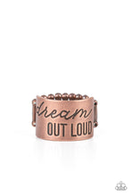 Load image into Gallery viewer, Dream Louder - Copper ring
