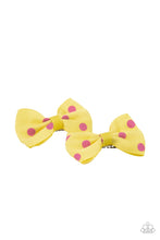 Load image into Gallery viewer, Polka Dot Drama - Yellow hair accessories
