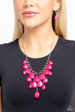 Load image into Gallery viewer, Front Row Flamboyance - Pink necklace
