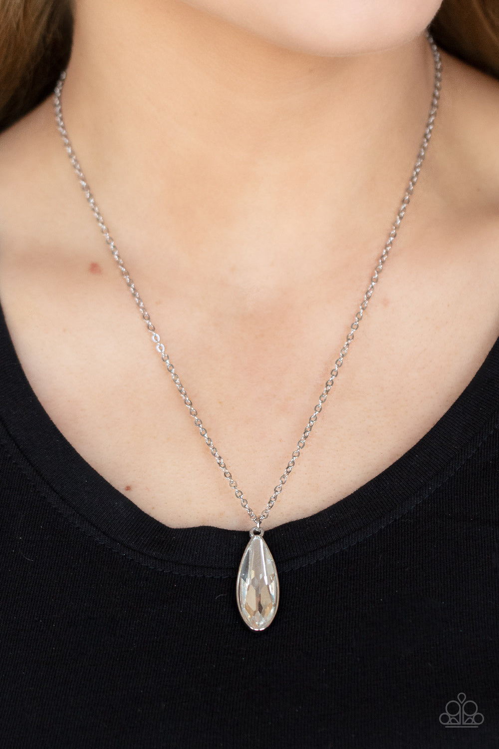 Prismatically Polished - White Necklaces