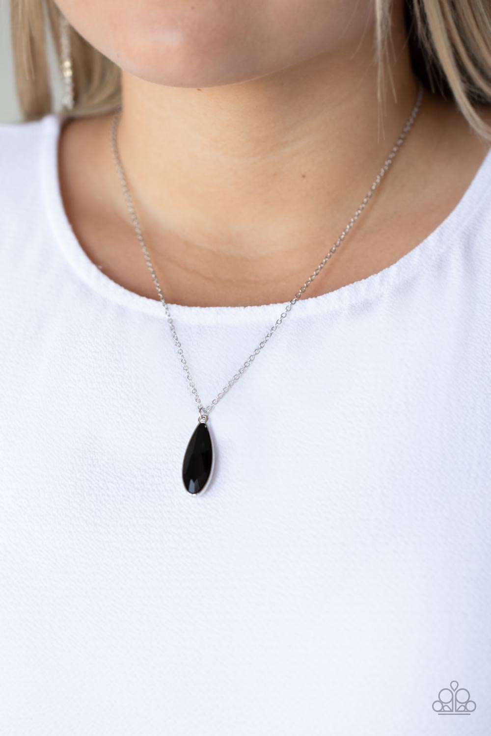 Prismatically Polished - Black necklace