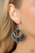 Load image into Gallery viewer, Saguaro Sunset - Black earrings
