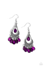 Load image into Gallery viewer, Beachside Ballroom - Purple earrings
