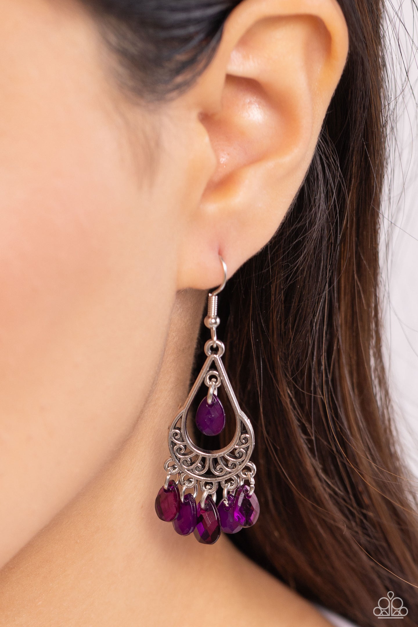 Beachside Ballroom - Purple earrings