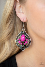 Load image into Gallery viewer, New Delhi Nouveau - Pink earrings
