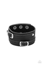 Load image into Gallery viewer, Bronco Bustin Buckles - Black bracelet
