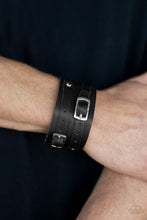 Load image into Gallery viewer, Bronco Bustin Buckles - Black bracelet
