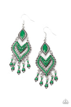 Load image into Gallery viewer, Dearly Debonair - Green earrings

