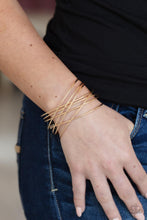 Load image into Gallery viewer, Strike Out Shimmer - Gold bracelet
