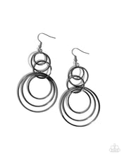 Load image into Gallery viewer, Disorienting Demure - Black earrings
