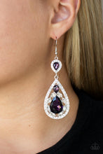 Load image into Gallery viewer, Posh Pageantry - Purple earrings
