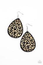 Load image into Gallery viewer, Suburban Jungle - Black earrings
