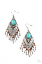 Load image into Gallery viewer, Earthy Etiquette - Blue earrings
