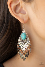 Load image into Gallery viewer, Earthy Etiquette - Blue earrings
