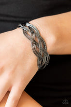 Load image into Gallery viewer, Get Your Wires Crossed - Black bracelet

