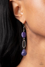 Load image into Gallery viewer, Stone Apothecary - Purple earrings
