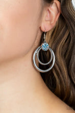 Load image into Gallery viewer, Spun Out Opulence - Blue earrings
