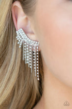 Load image into Gallery viewer, Thunderstruck Sparkle - White earrings
