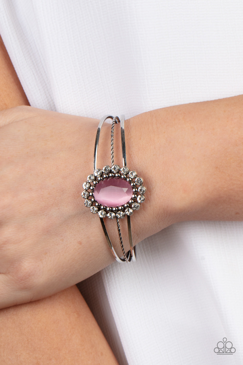 Prismatic Flower Patch - Pink bracelet