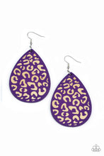Load image into Gallery viewer, Suburban Jungle - Purple earrings
