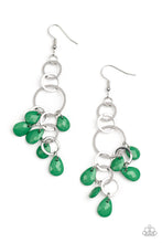 Load image into Gallery viewer, Sandcastle Sunset - Green earrings
