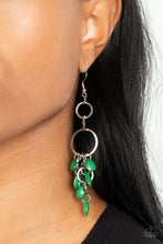 Load image into Gallery viewer, Sandcastle Sunset - Green earrings
