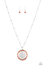 Load image into Gallery viewer, Tearoom Twinkle - Orange necklace
