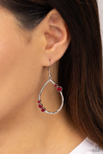 Load image into Gallery viewer, Shop Till You DROPLET - Red earrings
