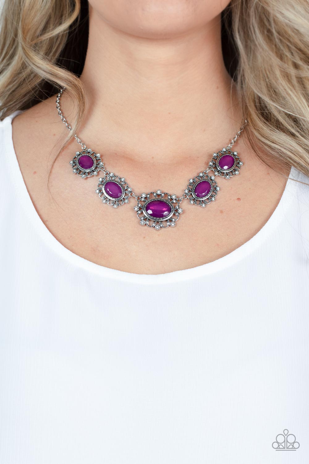 Meadow Wedding - Purple necklace