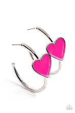 Load image into Gallery viewer, Kiss Up - Pink earrings
