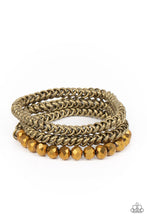 Load image into Gallery viewer, Gutsy and Glitzy - Brass bracelet
