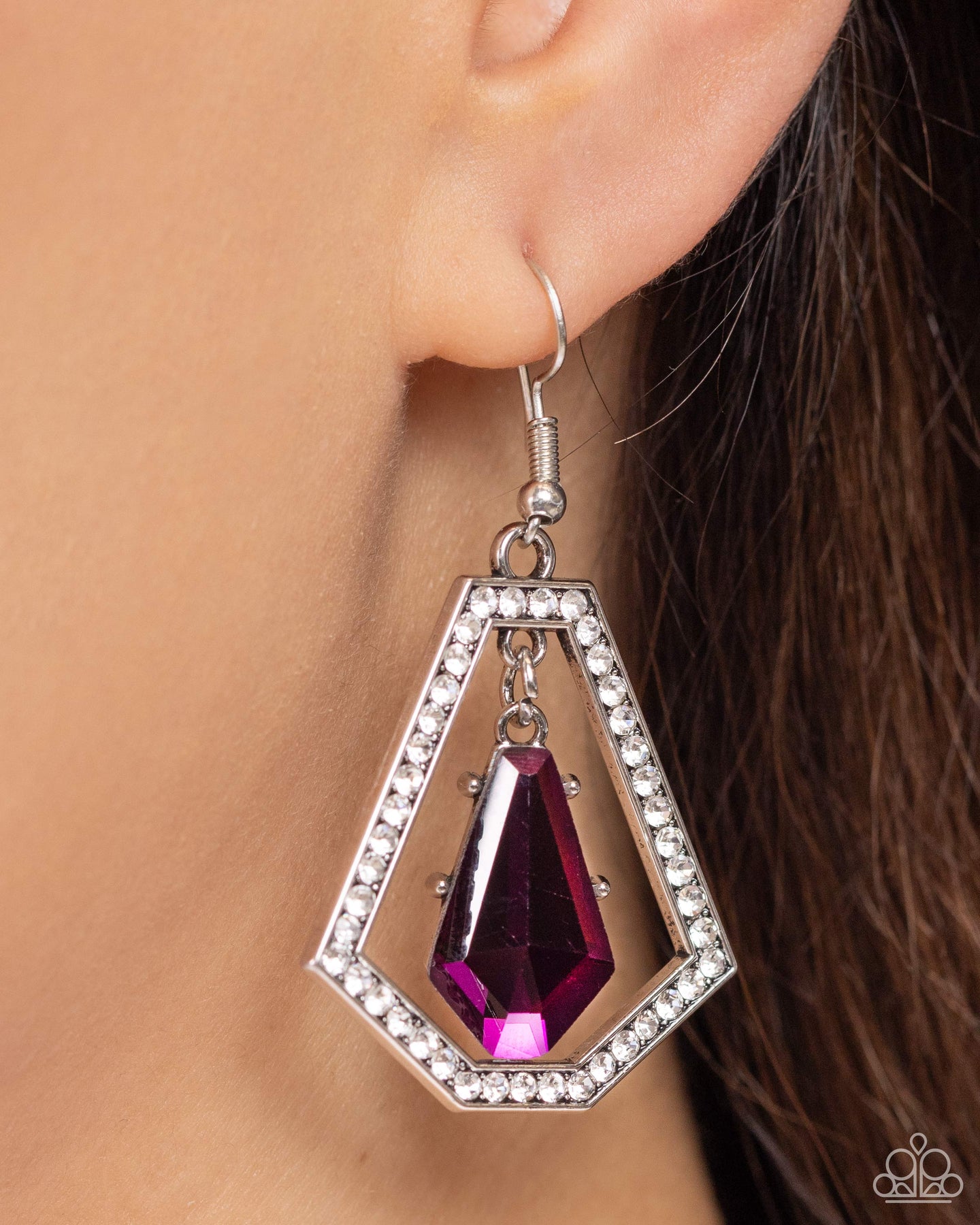 Poshly Photogenic - Purple earrings