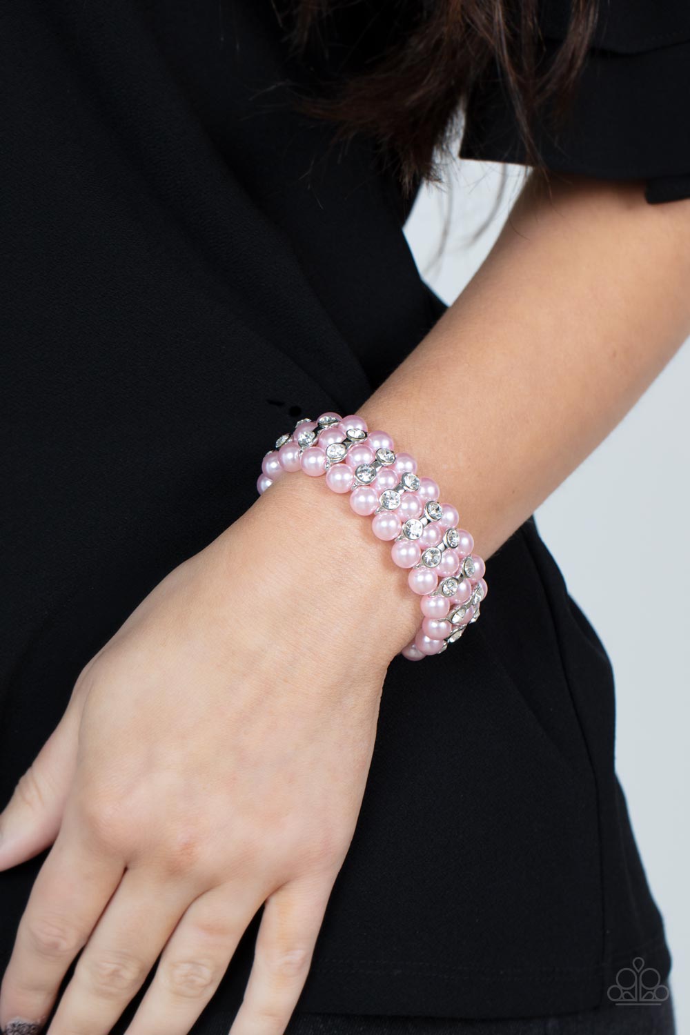Eiffel Tower Elegance - Pink bracelet